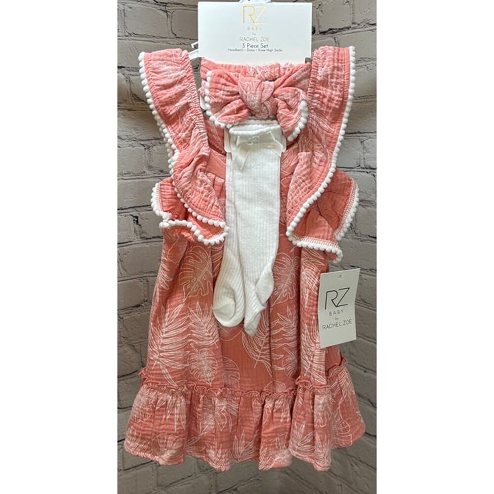 NEW RZ Baby by Rachel Zoe 3pc Dress Set (Size 24M)